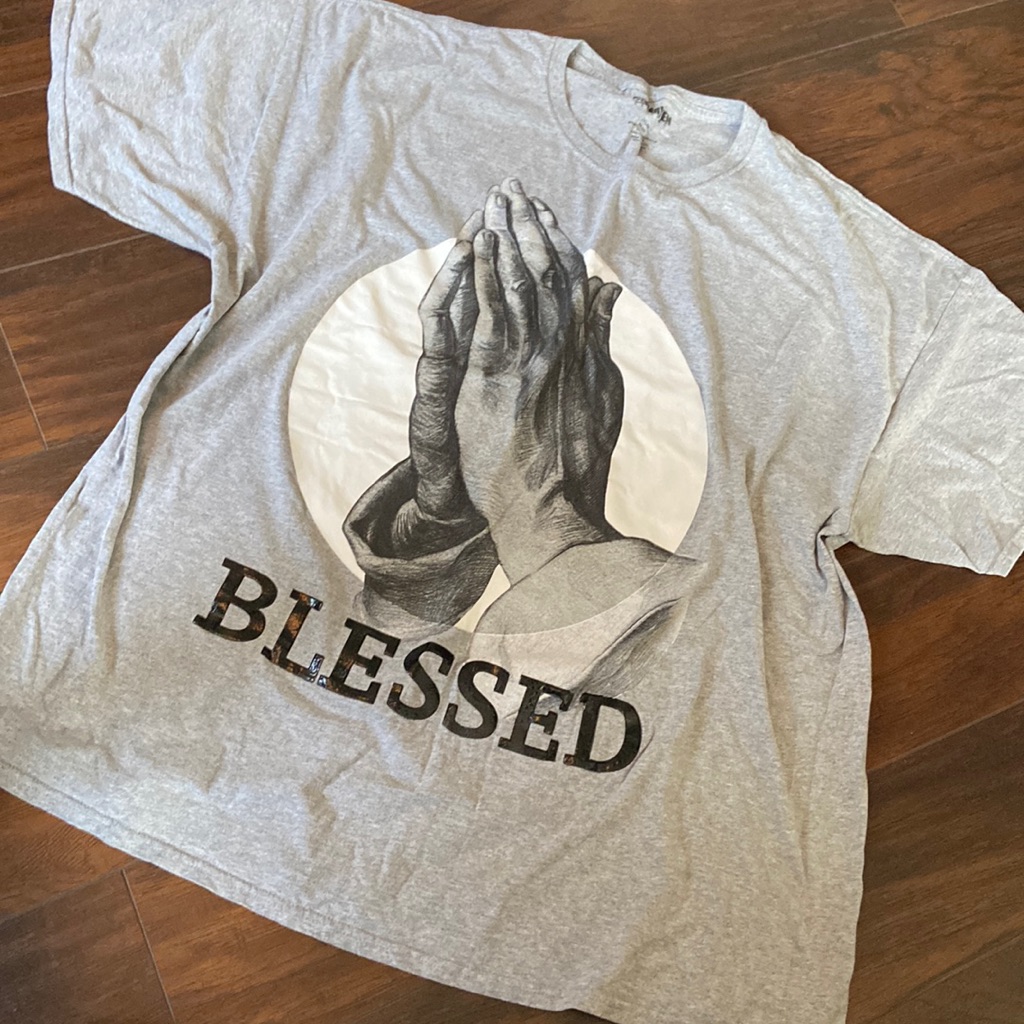 Womens Graphic Print "Blessed" T-Shirt